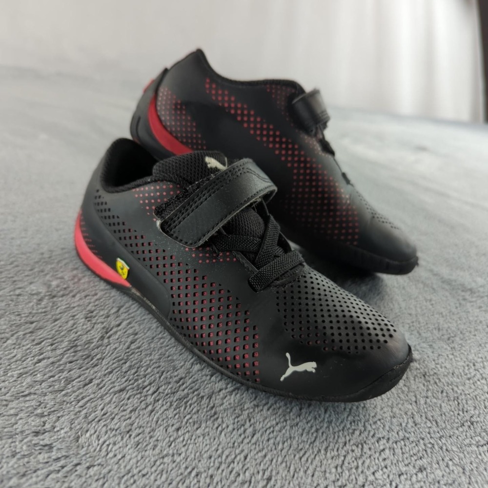 Puma Ferrari Shoes Youth Size 13C Motorsport Hook‎ Loop Sneakers 362705-02